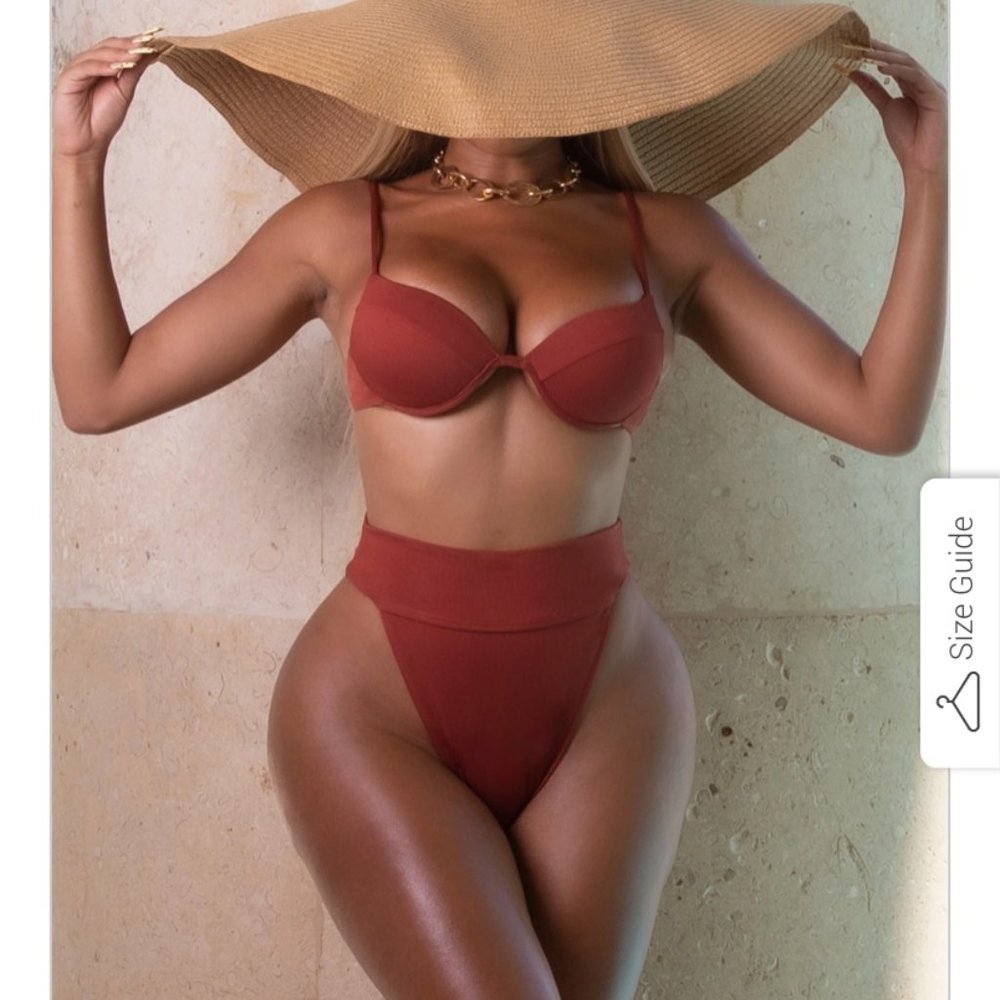 Matte Collection Swimsuit - Rust Bikini